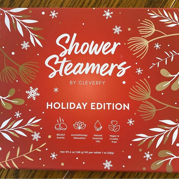 CLEVERFY Shower Steamers holiday edition aromatherapy 6 different tablets NEW - Picture 1 of 4
